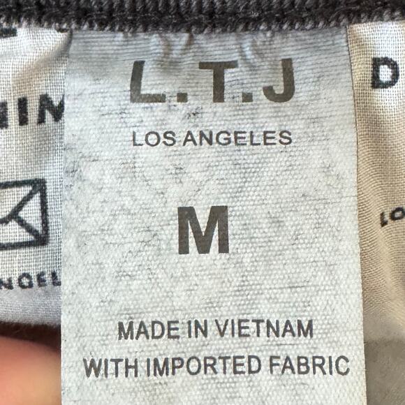 Letter to Juliet L.T.J  Black Frayed Denim Distressed Jean Shorts NWT Medium - Picture 3 of 6